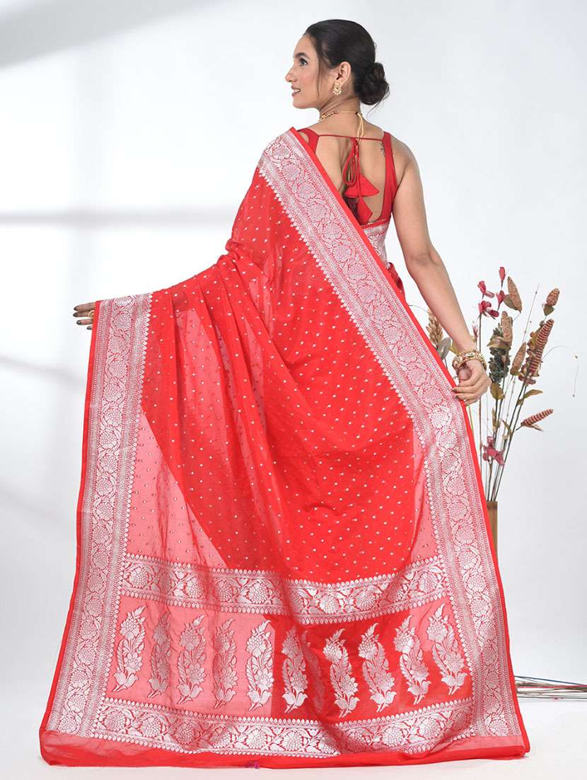 women self design bordered saree with blouse - 22312756 -  Standard Image - 3