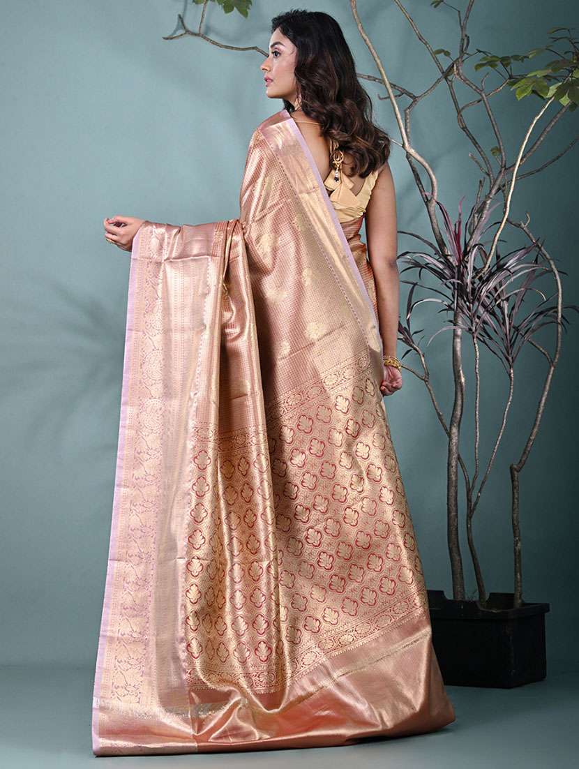 women self design kanjivaram saree with blouse - 22312767 -  Standard Image - 3