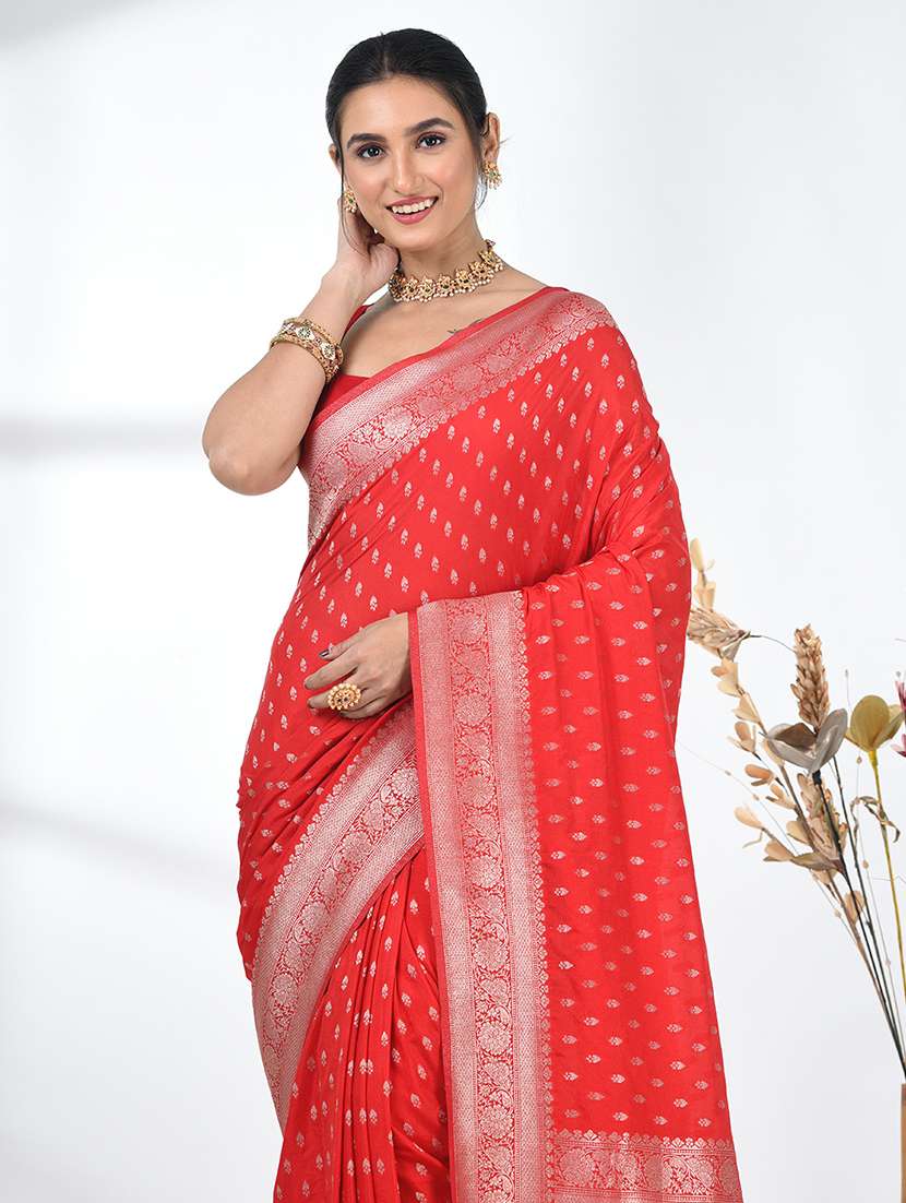 women self design bordered saree with blouse - 22312776 -  Standard Image - 5