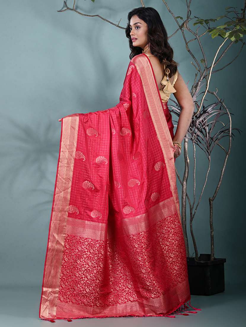 women self design bordered saree with blouse - 22312782 -  Standard Image - 3