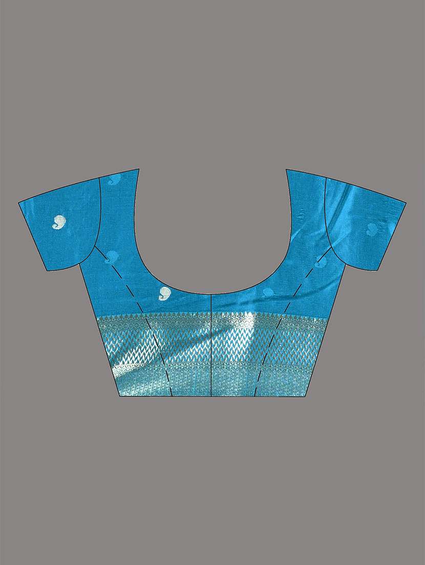 Women Self Design Bordered Saree With Blouse - 22312784 -  Standard Image - 5