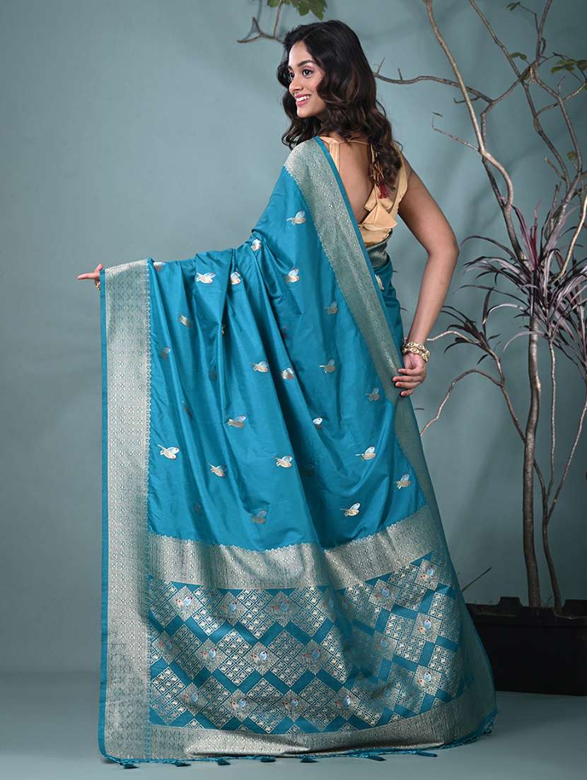 women self design bordered saree with blouse - 22312794 -  Standard Image - 3