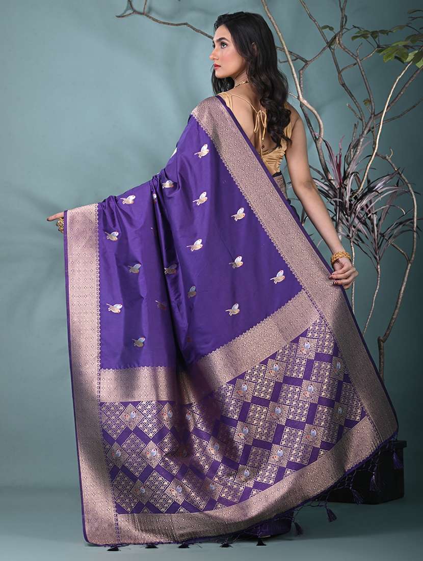women self design bordered saree with blouse - 22312795 -  Standard Image - 3