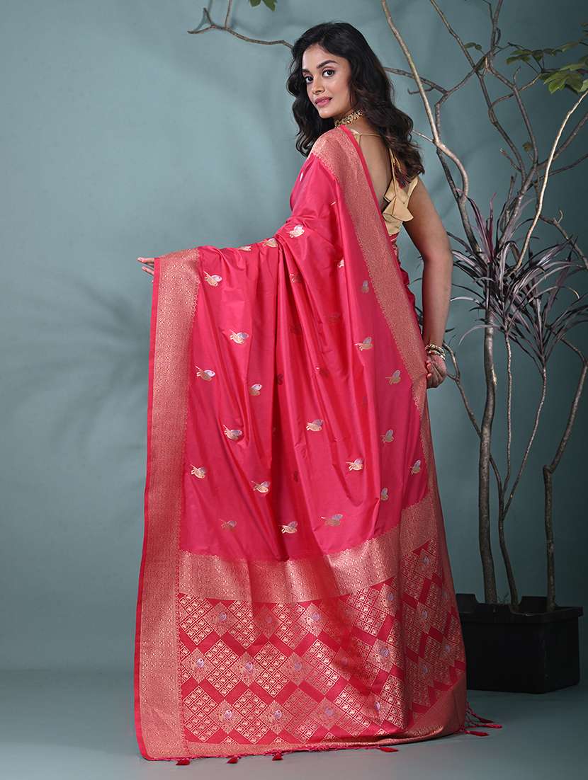 women self design bordered saree with blouse - 22312796 -  Standard Image - 3