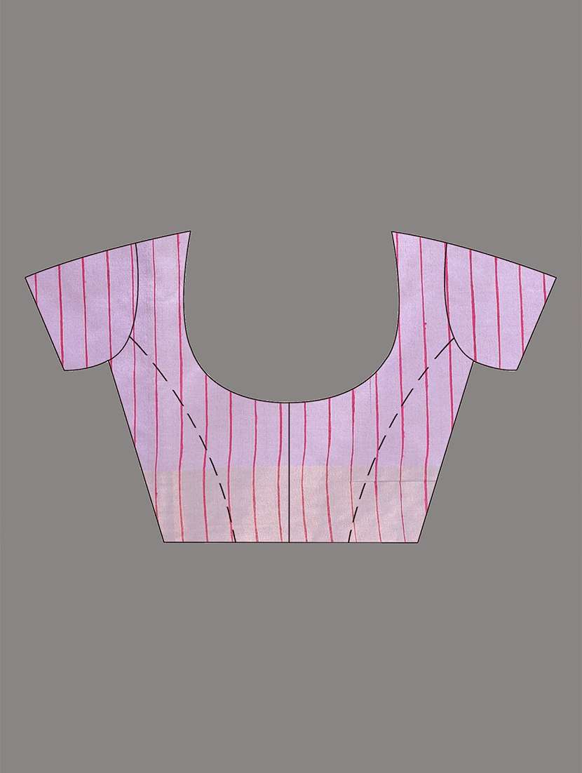 women solid with bordered saree with blouse - 22312827 -  Standard Image - 5