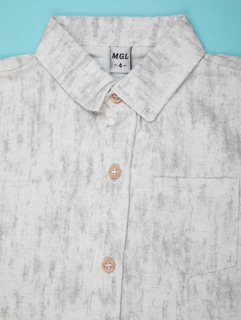 boys printed collared short sleeve shirt - 22313394 -  Standard Image - 3