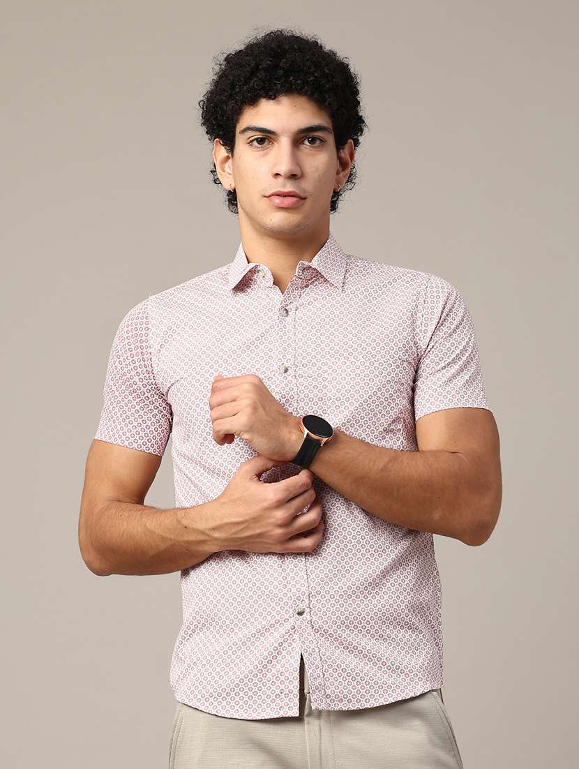 white cotton casual shirt