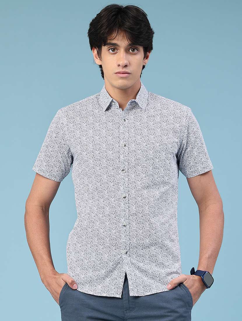 white cotton casual shirt