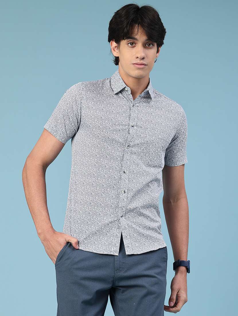 white cotton casual shirt