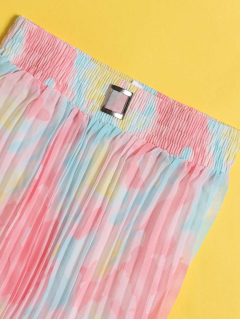 multi colored cotton aline skirt - 22313611 -  Standard Image - 3