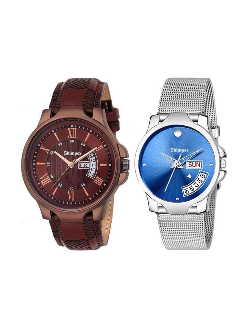 boys classic edge analog watch set of 2 