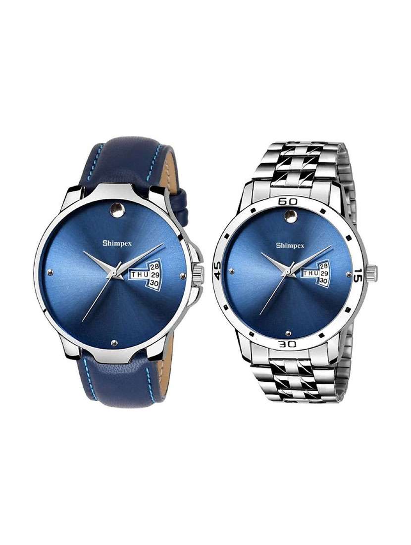 boys classic edge analog watch set of 2 