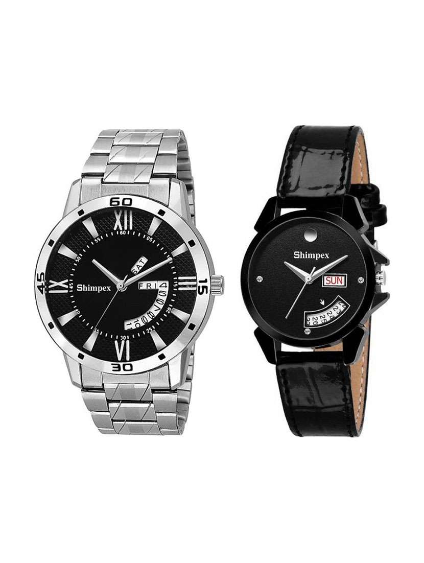 boys classic edge analog watch set of 2 