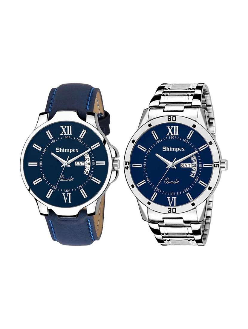 boys classic edge analog watch set of 2 