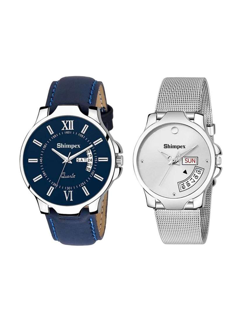 boys classic edge analog watch set of 2 