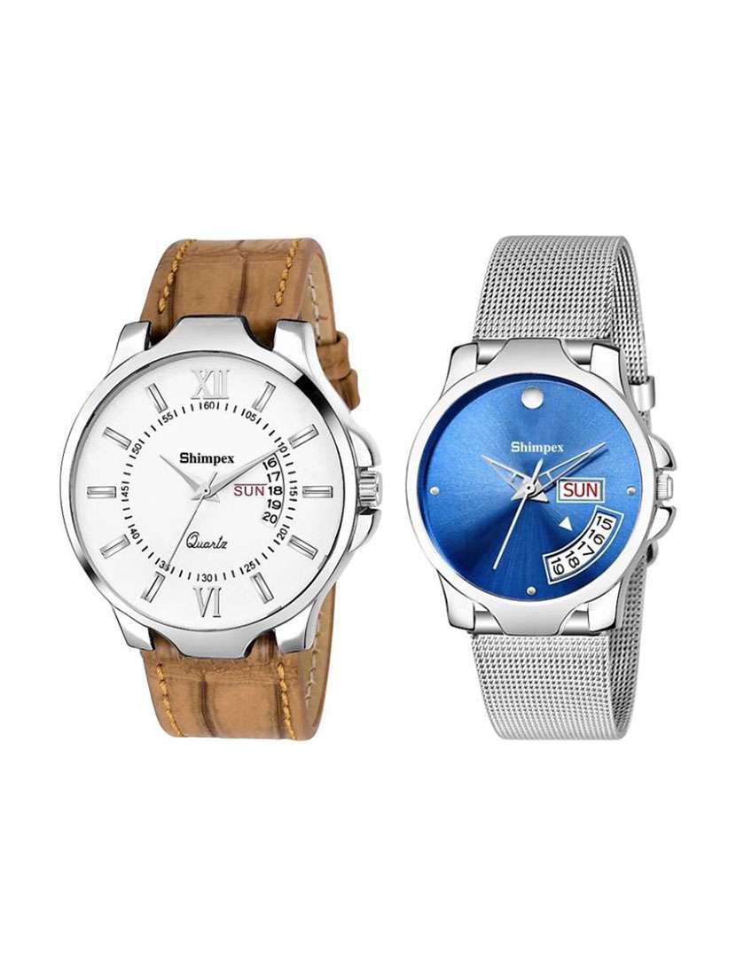 classic edge analog watch combo