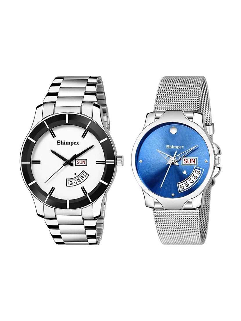 classic edge analog watch combo