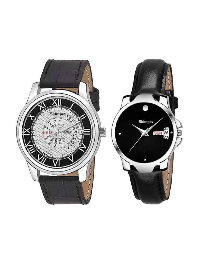 classic edge analog watch combo