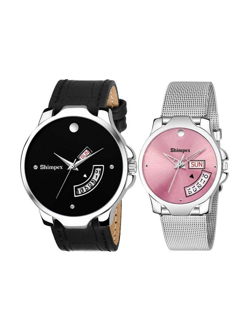 classic edge analog watch combo