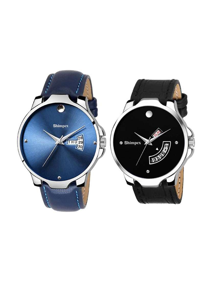classic edge analog watch combo