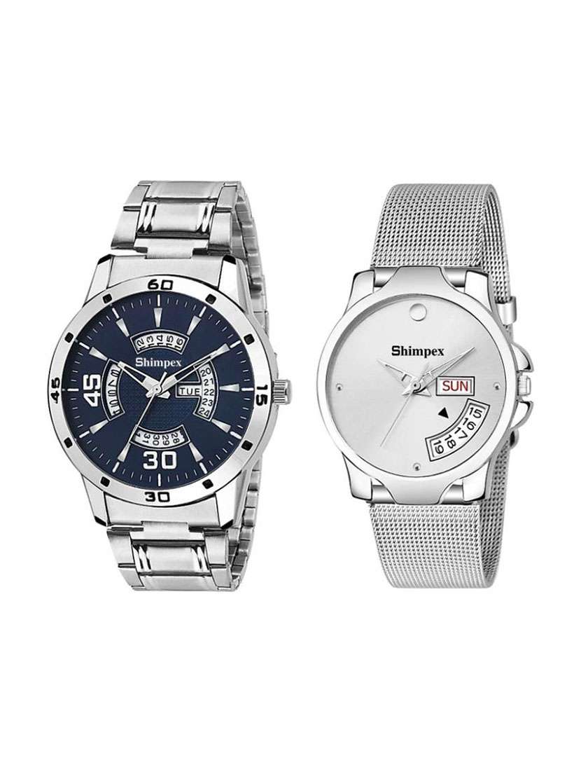 classic edge analog watch combo