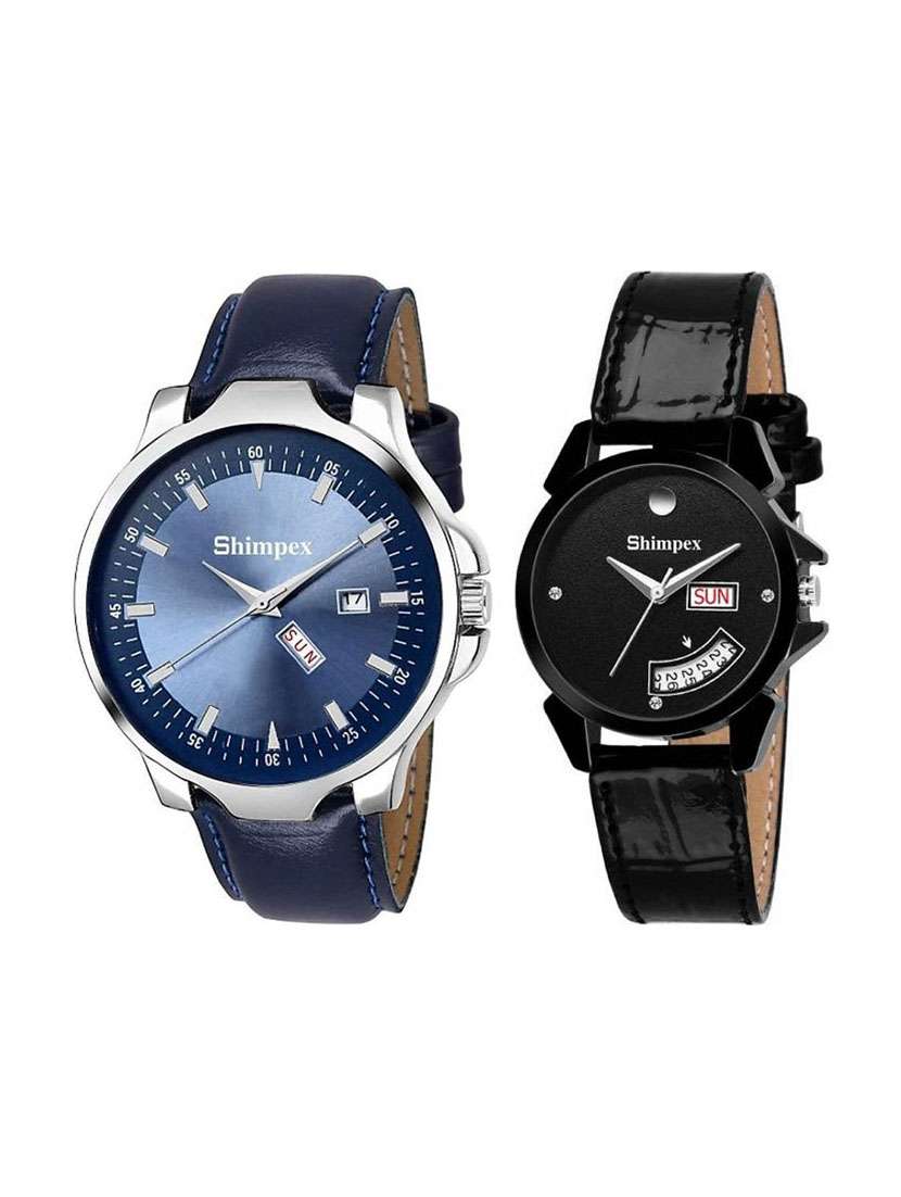 classic edge analog watch combo