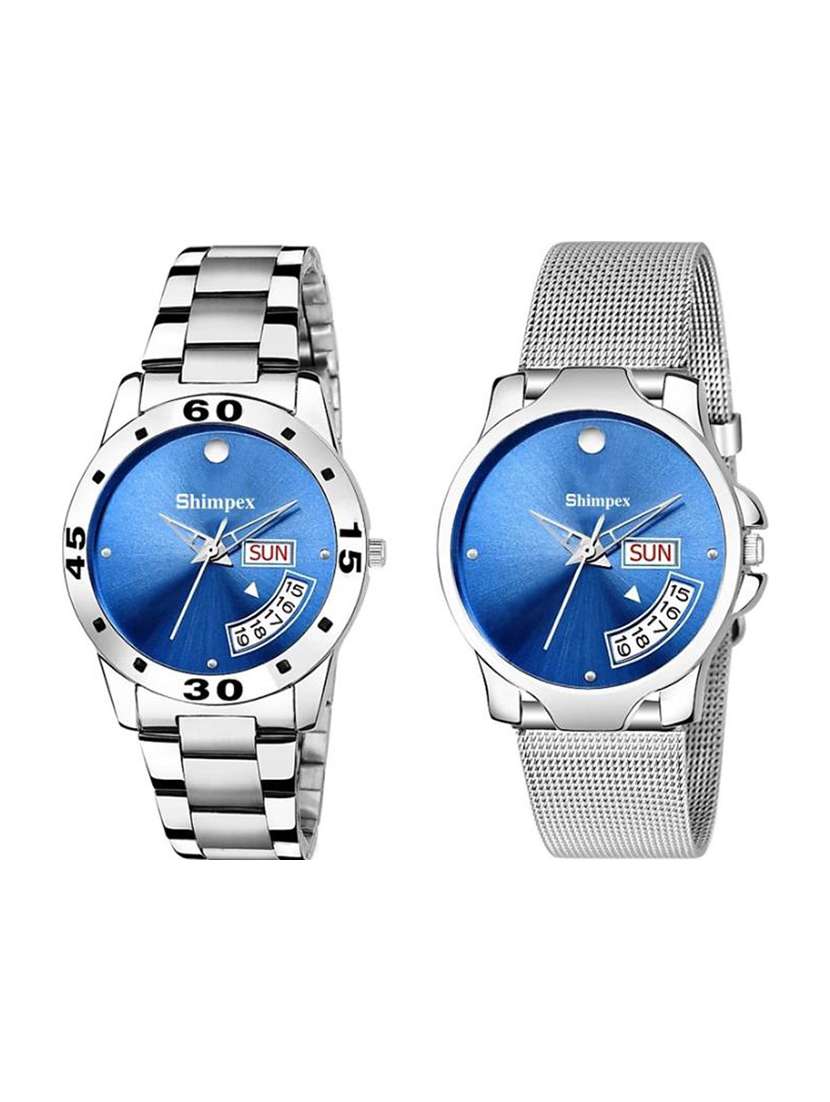classic edge analog watch combo