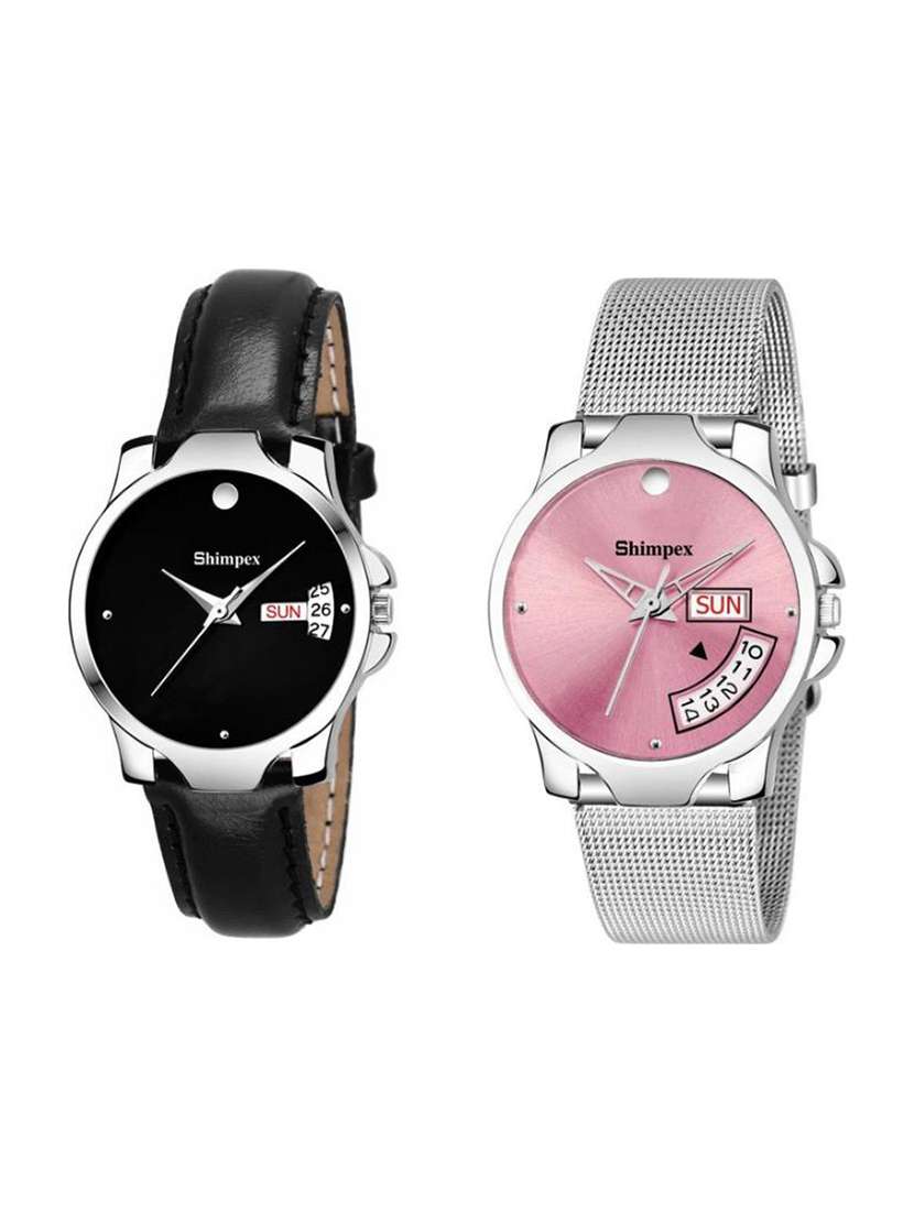 classic edge analog watch combo