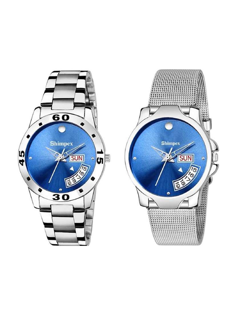 classic edge analog watch combo