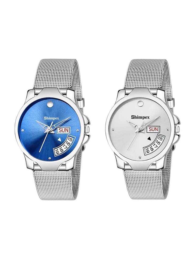 classic edge analog watch combo