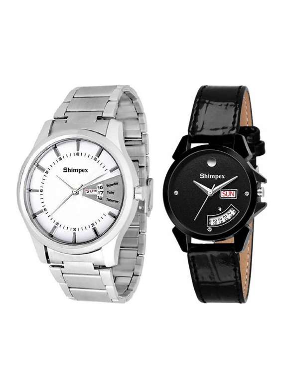 classic edge analog watch series for couple