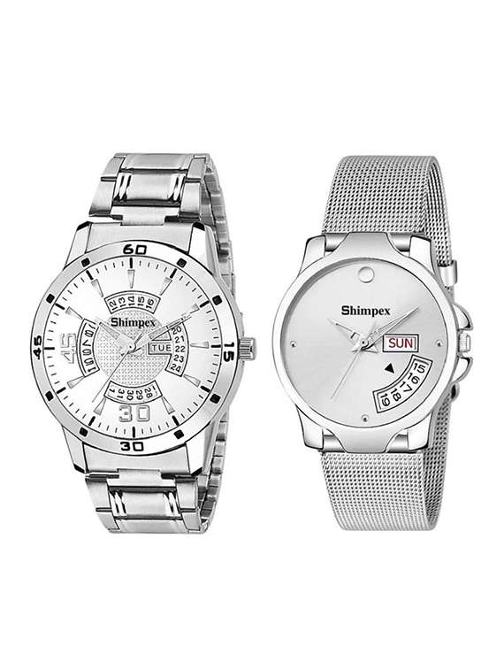 classic edge analog watch for couple