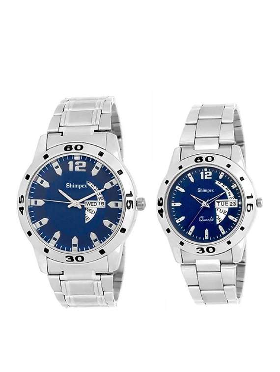classic edge analog watch for couple