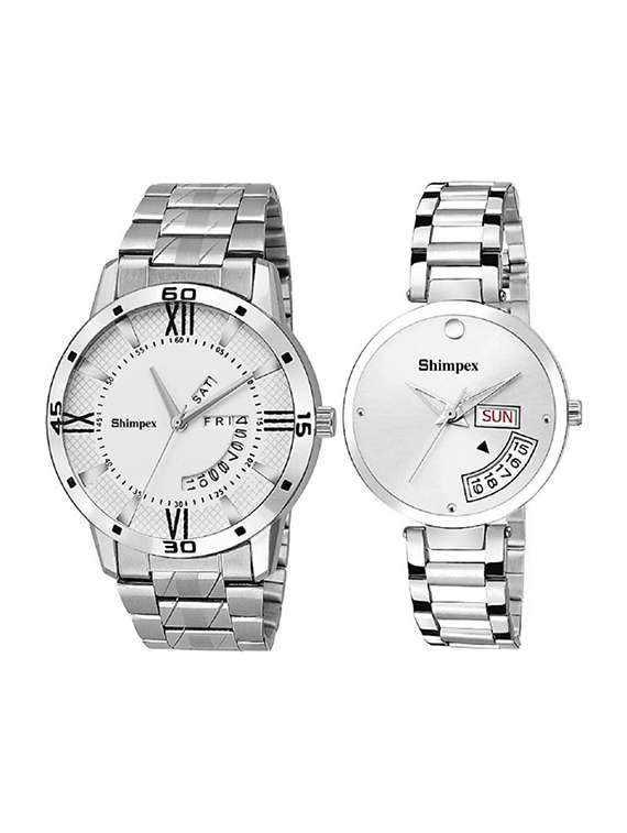  classic edge analog watch combo