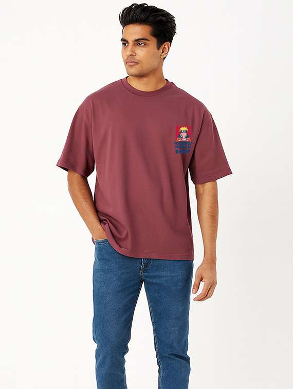 men front & back print short sleeve oversized t-shirt - 22315812 -  Standard Image - 3