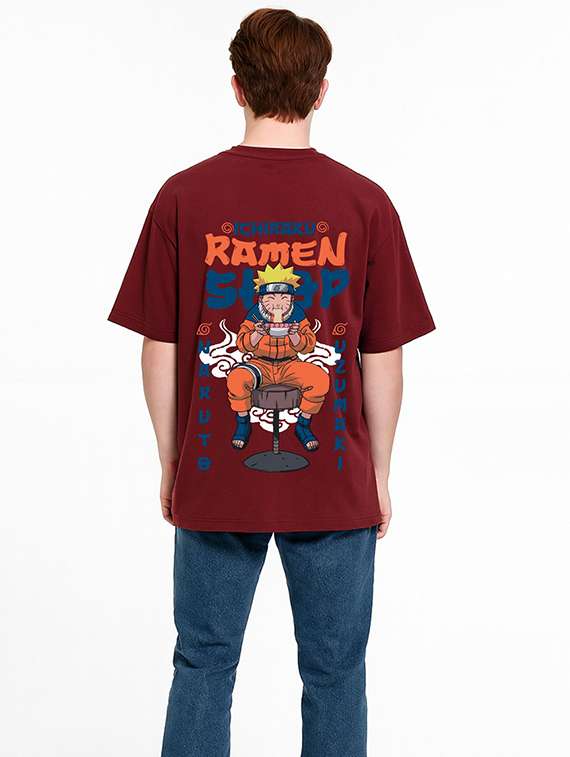 men front & back print short sleeve oversized t-shirt - 22315812 -  Standard Image - 3