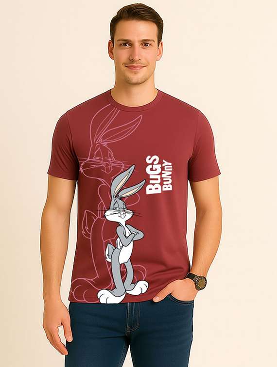 men front print short sleeve regular fit t-shirt - 22315861 -  Standard Image - 3