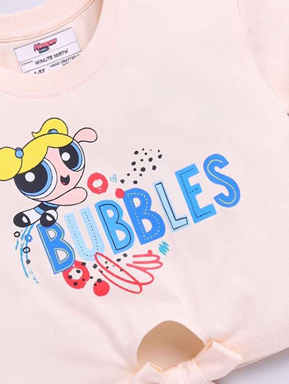 girls printed short sleeve crop tee - 22315871 -  Standard Image - 3