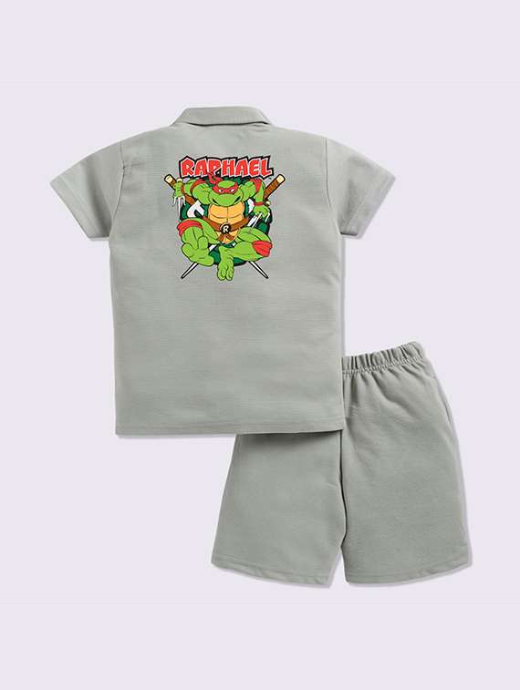 kids printed shorts co-ord set