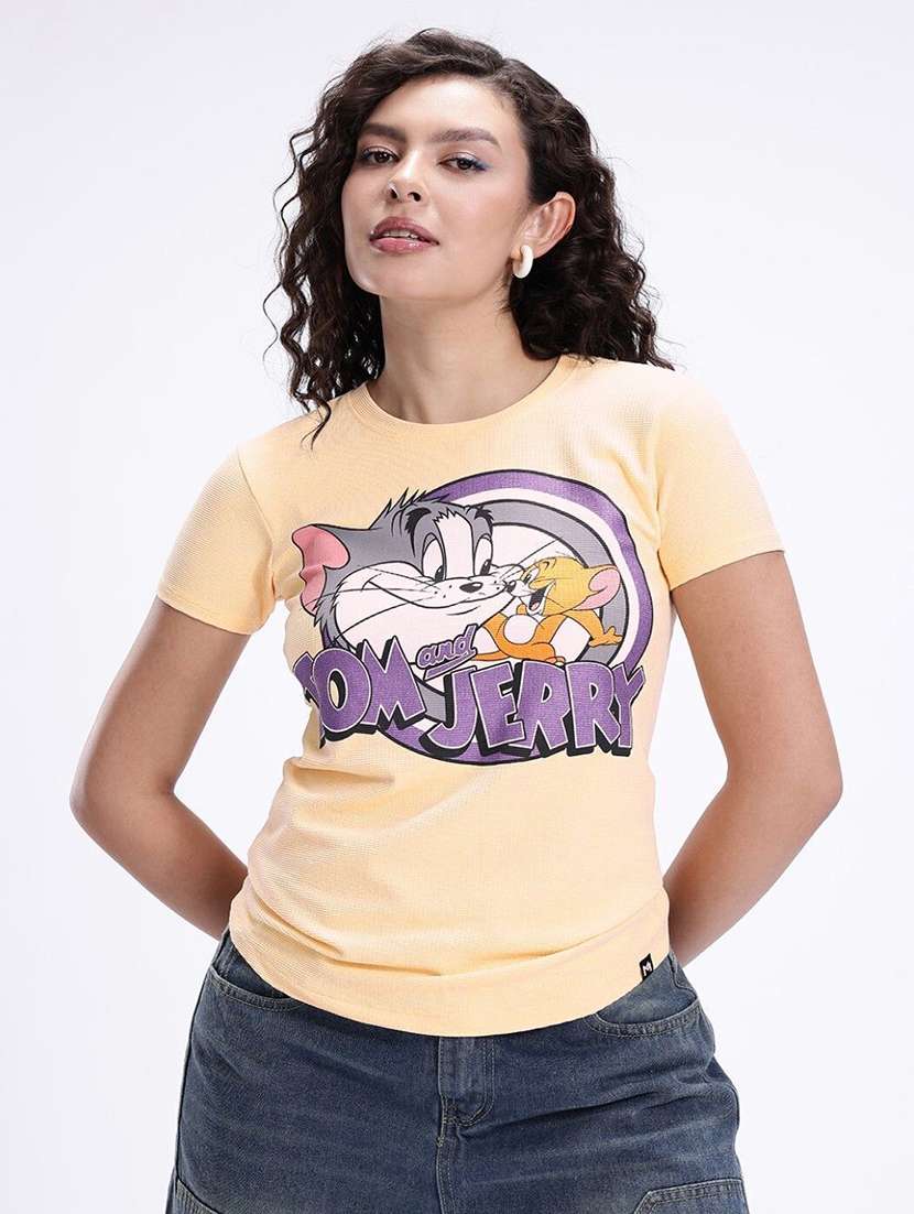 women printed short sleeve t-shirt