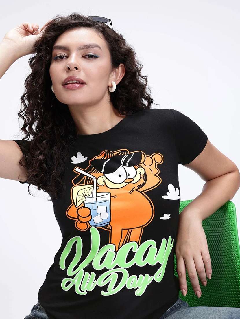women printed short sleeve t-shirt