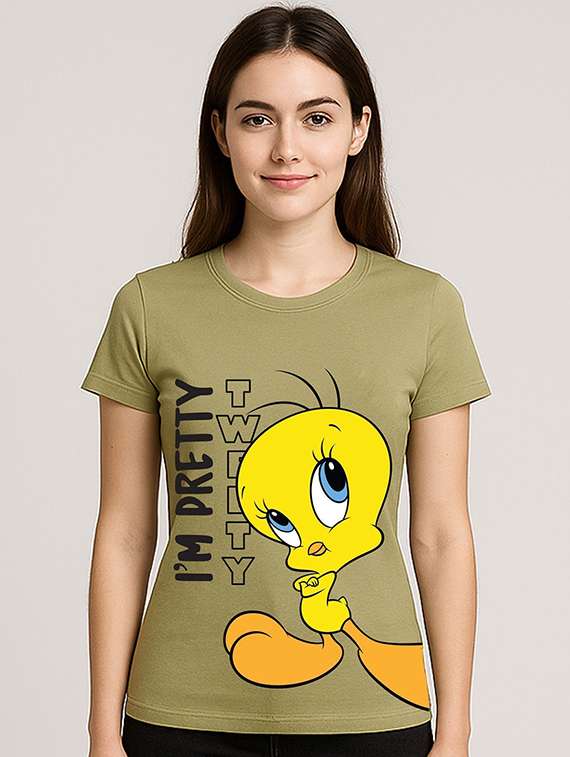 women printed short sleeve t-shirt