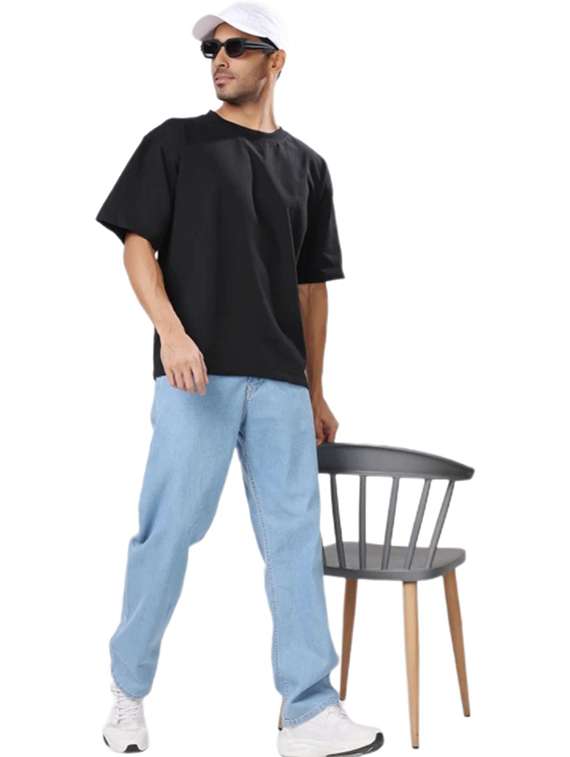 men plain mid rise full length jeans - 22316001 -  Standard Image - 3