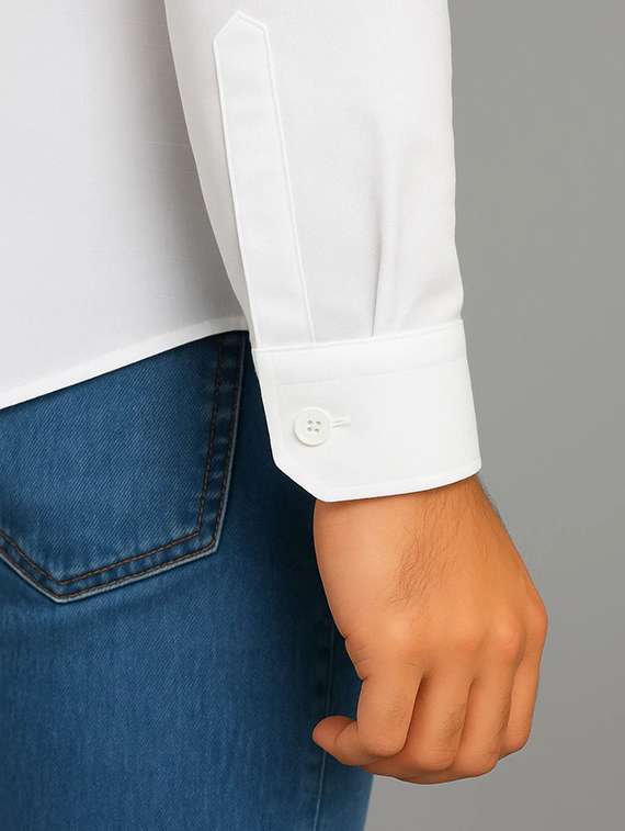 Men Solid Long Sleeve Regular Fit Casual Shirt - 22316060 -  Standard Image - 3