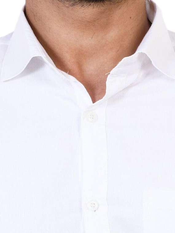 men solid long sleeve regular fit formal shirt - 22316084 -  Standard Image - 3