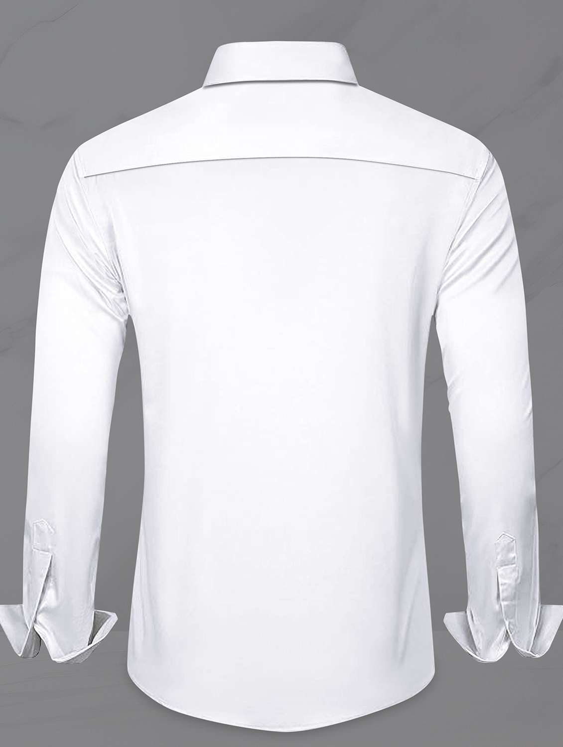 men solid long sleeve regular fit casual shirt - 22316100 -  Standard Image - 3