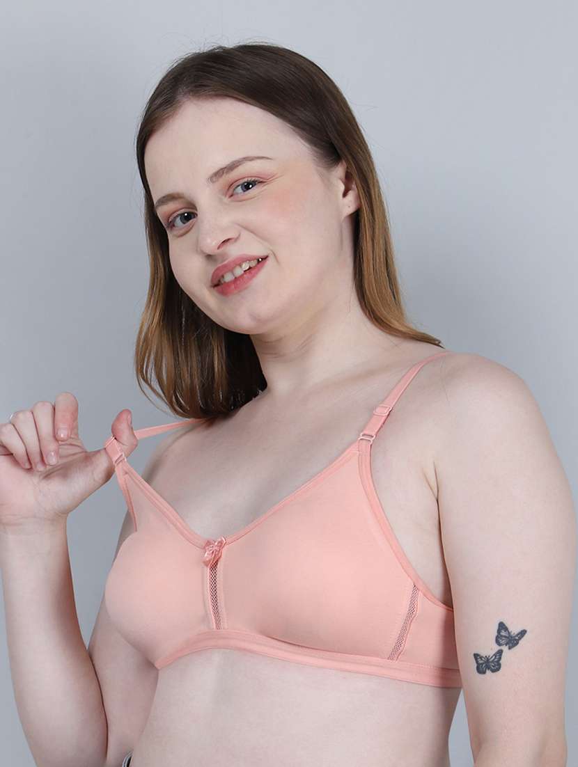 women solid lightly padded t-shirt bra