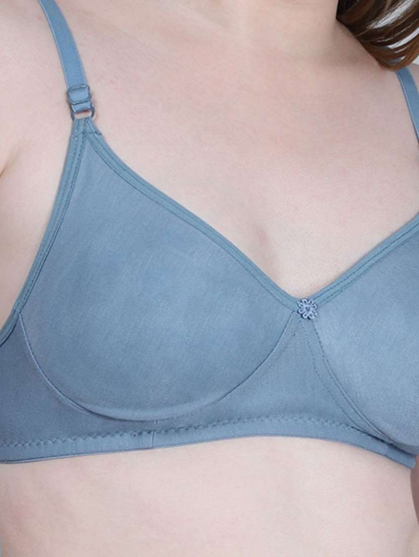 women solid lightly padded regular bra - 22316159 -  Standard Image - 3