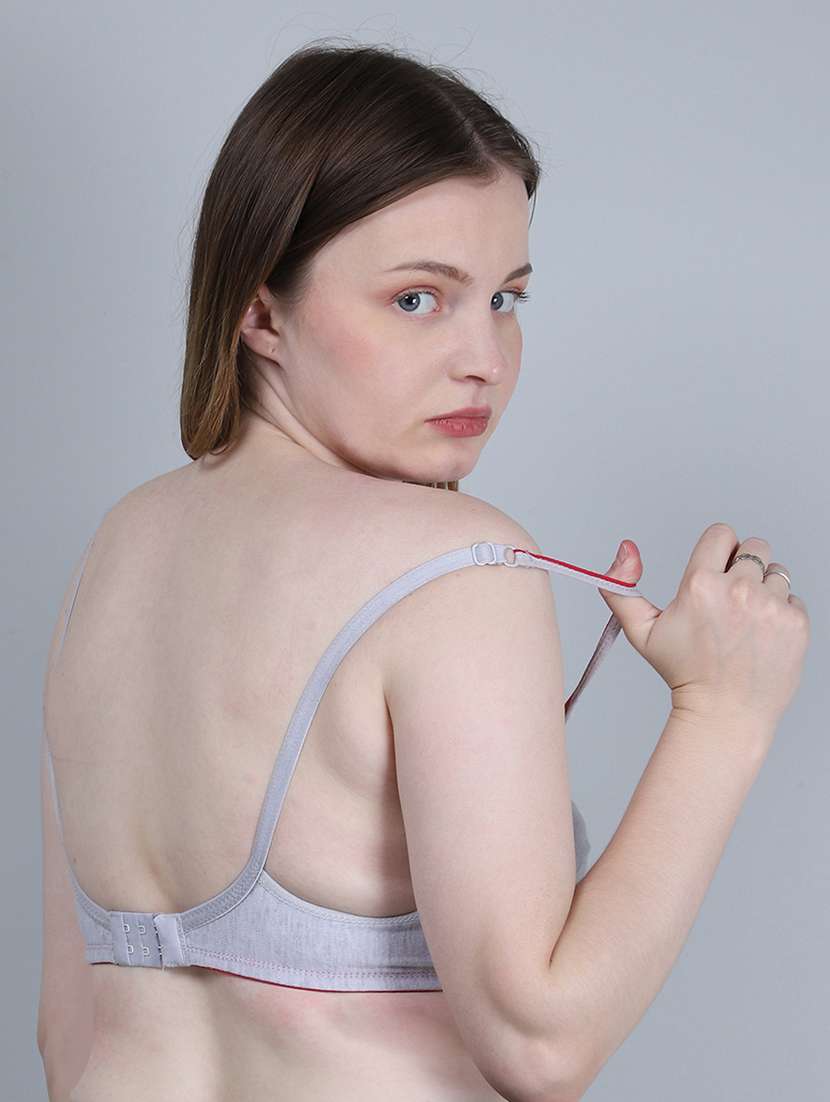 women solid non padded bra - 22316173 -  Standard Image - 3