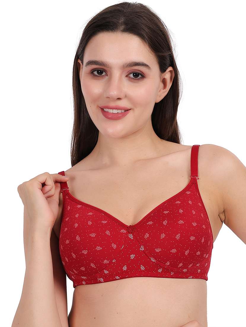 women printed lightly padded bra